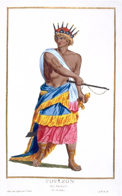 König Tofizon von Dadra, 1780 von Pierre Duflos